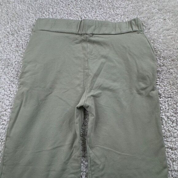 MONROW Crop Wide Leg Lounge Sweatpants Sage Green - Picture 7 of 10